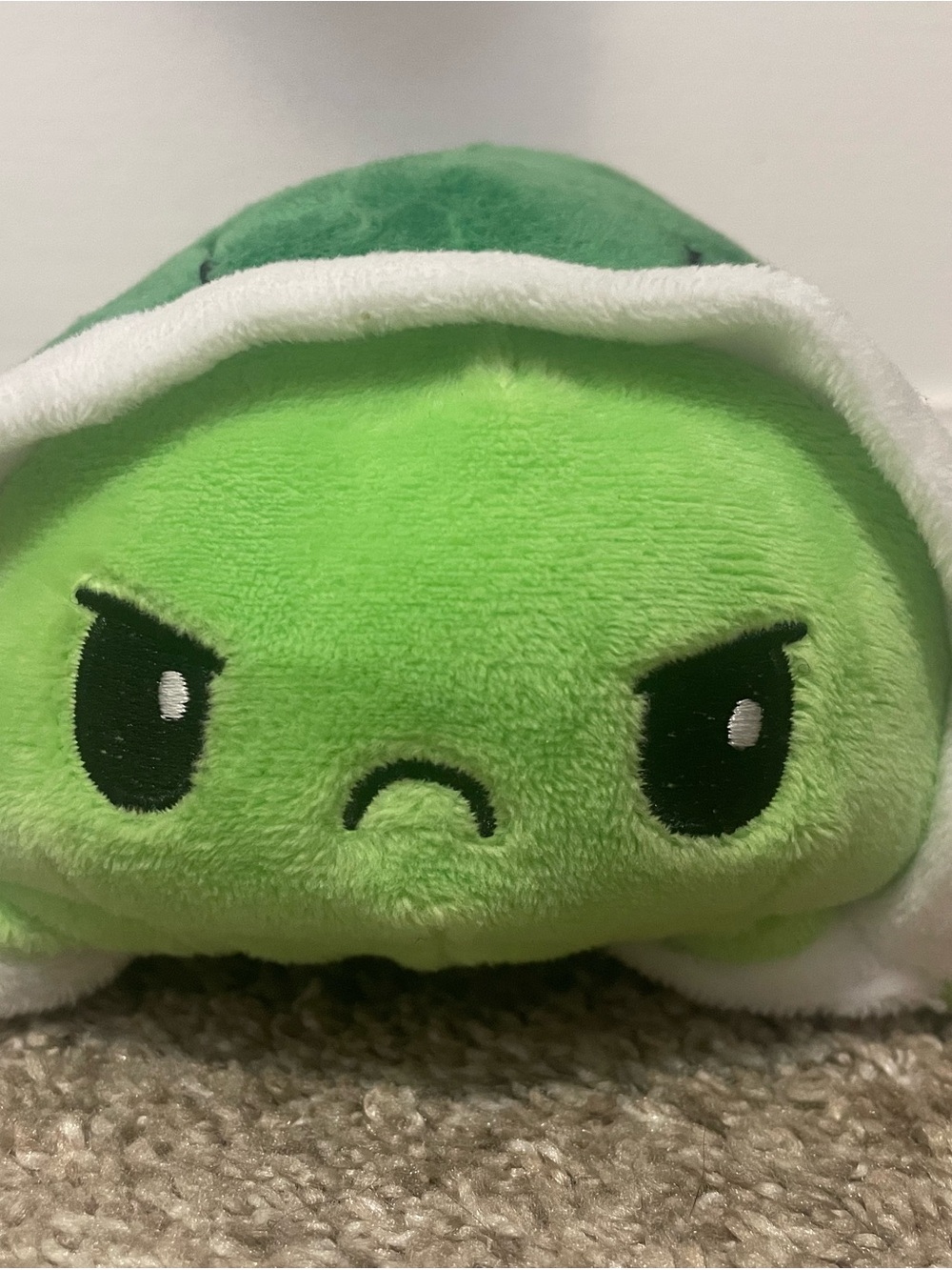 Reversible Turtle Plushie Switches Between Happy+Angry